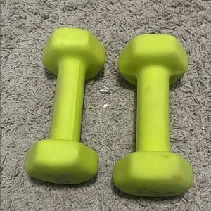 Bright Green Kids Dumbbell Set